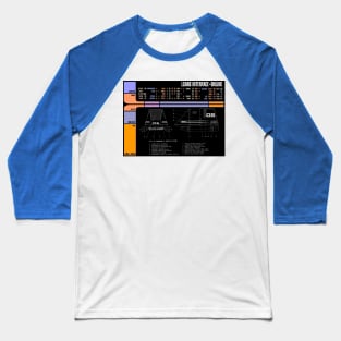 Computer Readout Showing NextGen Shuttlecraft Baseball T-Shirt